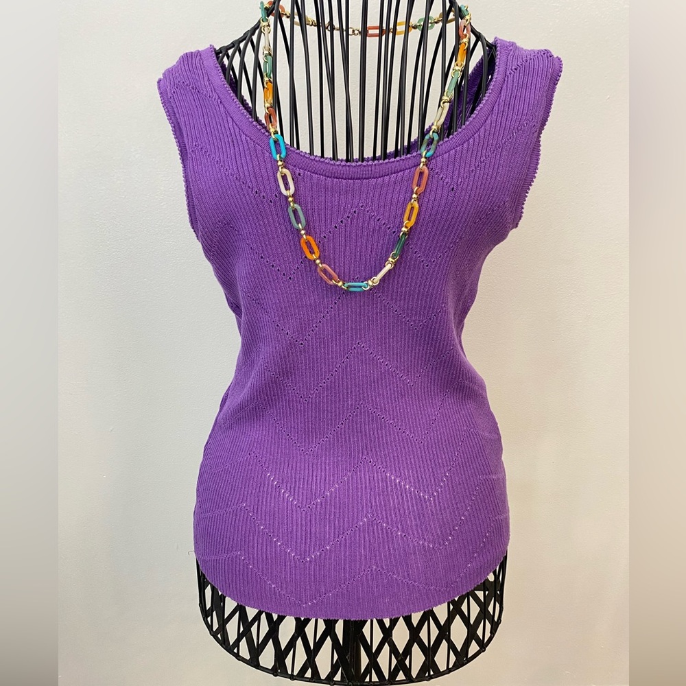 Purple tank top size M